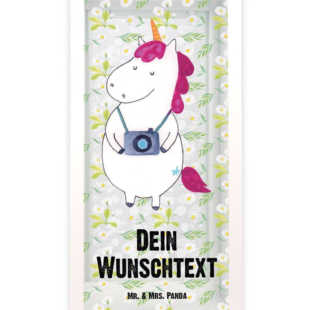 Personalisierte Deko Laterne Einhorn Fotograf Gartenlampe, Gartenleuchte, Gartendekoration, Gartenlicht, Laterne kleine Laternen, XXL Laternen, Laterne groß, Einhorn, Einhörner, Einhorn Deko, Pegasus, Unicorn, Fotograf, Fotografie, Kamera, Reisen, Weltreise, Weltenbummler, Urlaub, Tourist, Kurztrip, Reise, Städtereise