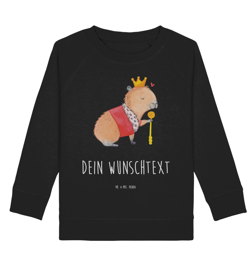 Personalisierter Kinder Pullover Capybara König Personalisierter Kinder Pullover, Personalisiertes Kinder Sweatshirt, Jungen, Mädchen, Tiermotive, Gute Laune, lustige Sprüche, Tiere, Capybara, König