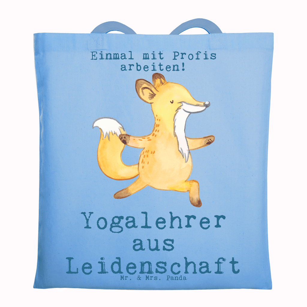 Tragetasche Yogalehrer aus Leidenschaft Beuteltasche, Beutel, Einkaufstasche, Jutebeutel, Stoffbeutel, Tasche, Shopper, Umhängetasche, Strandtasche, Schultertasche, Stofftasche, Tragetasche, Badetasche, Jutetasche, Einkaufstüte, Laptoptasche, Beruf, Ausbildung, Jubiläum, Abschied, Rente, Kollege, Kollegin, Geschenk, Schenken, Arbeitskollege, Mitarbeiter, Firma, Danke, Dankeschön