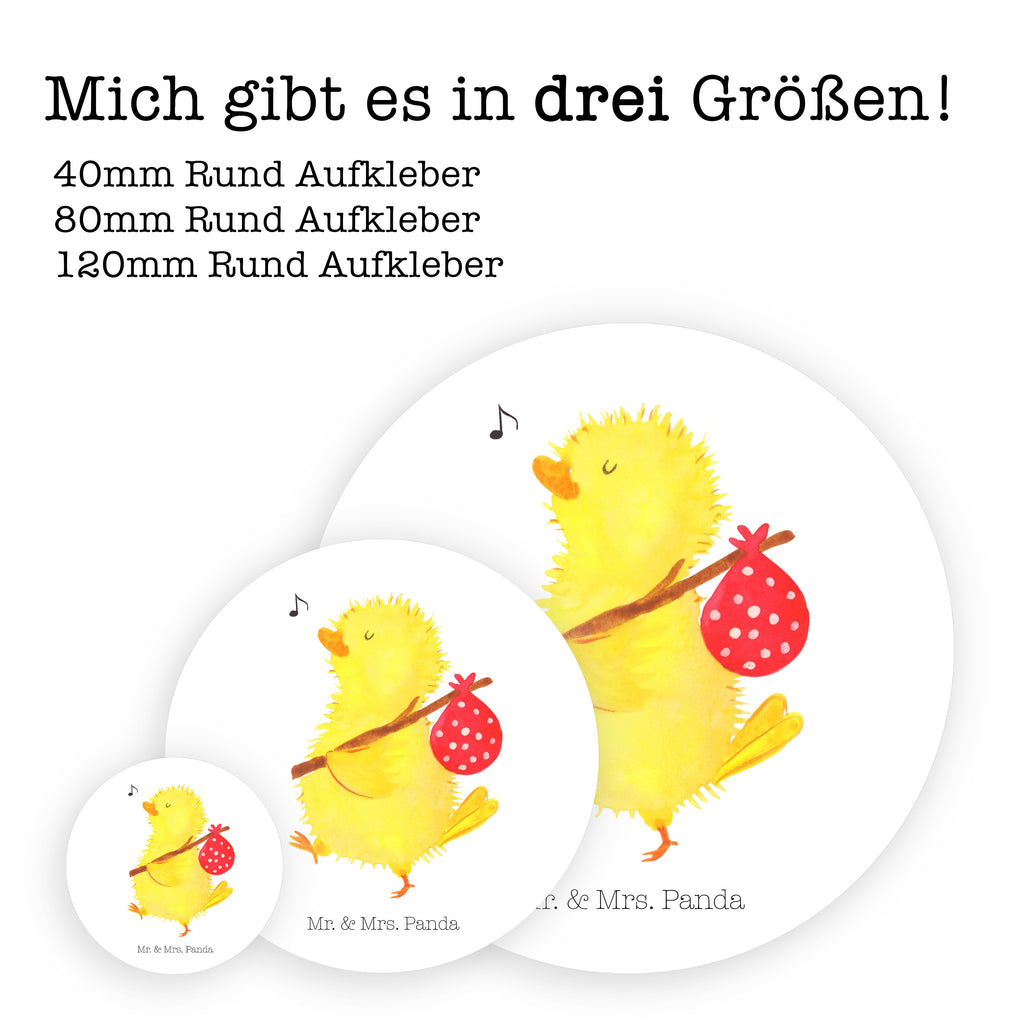 Rund Aufkleber Küken Wanderer Sticker, Aufkleber, Etikett, Ostern, Osterhase, Ostergeschenke, Osternest, Osterdeko, Geschenke zu Ostern, Ostern Geschenk, Ostergeschenke Kinder, Ostern Kinder, Küken, Osterei, Ostereier, Ei, Frühlingsgefühle, Freude, Grüße, liebe Grüße, Frohe Ostern, Ostergrüße, Flausen, Wunder, Reisen, Weltenbummler, Zeit, Zeitmanagement, Backpacker