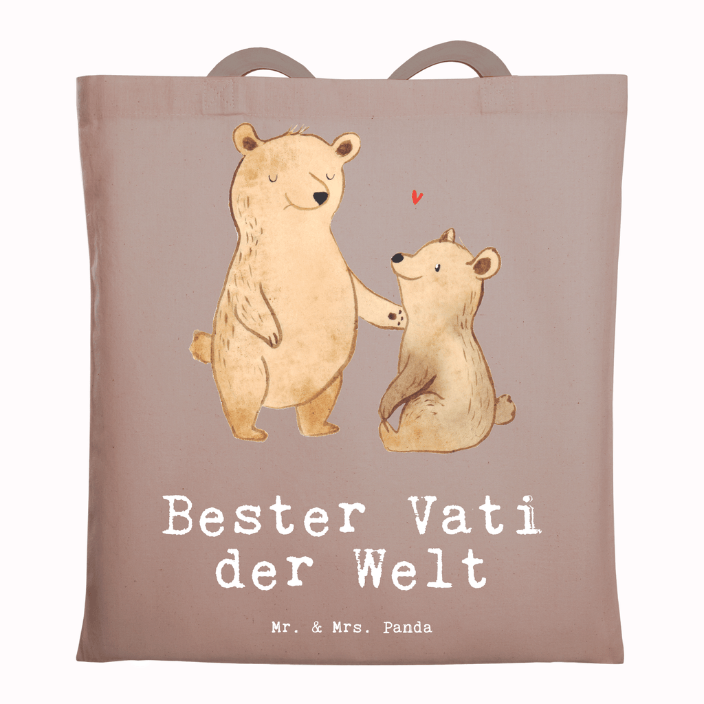 Tragetasche Bär Bester Vati der Welt Beuteltasche, Beutel, Einkaufstasche, Jutebeutel, Stoffbeutel, Tasche, Shopper, Umhängetasche, Strandtasche, Schultertasche, Stofftasche, Tragetasche, Badetasche, Jutetasche, Einkaufstüte, Laptoptasche, für, Dankeschön, Geschenk, Schenken, Geburtstag, Geburtstagsgeschenk, Geschenkidee, Danke, Bedanken, Mitbringsel, Freude machen, Geschenktipp, Vater, Papa, Dad, Daddy, Paps, Papi, Vati, Eltern, Geschenk Vater, Mann, Familie, Bester, Kleinigkeit