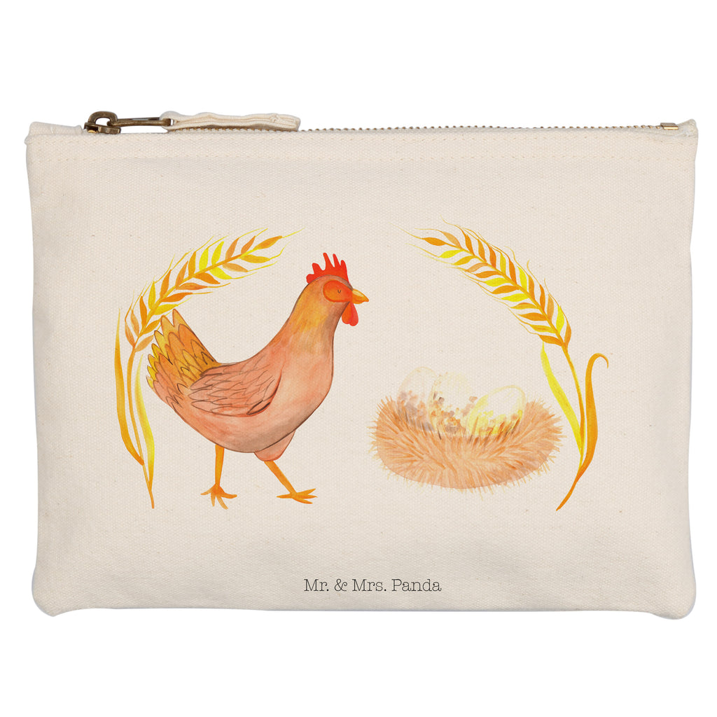 Schminktasche Huhn stolz Schminktasche, Kosmetiktasche, Kosmetikbeutel, Stiftemäppchen, Etui, Federmappe, Makeup, XXL, Schminketui, Kosmetiketui, Schlamperetui, Bauernhof, Hoftiere, Landwirt, Landwirtin, Hahn, Henne, Hühner, Eier, Hof, Landleben, Motivation, Geburt, Magie, Spruch, Schwangerschaft