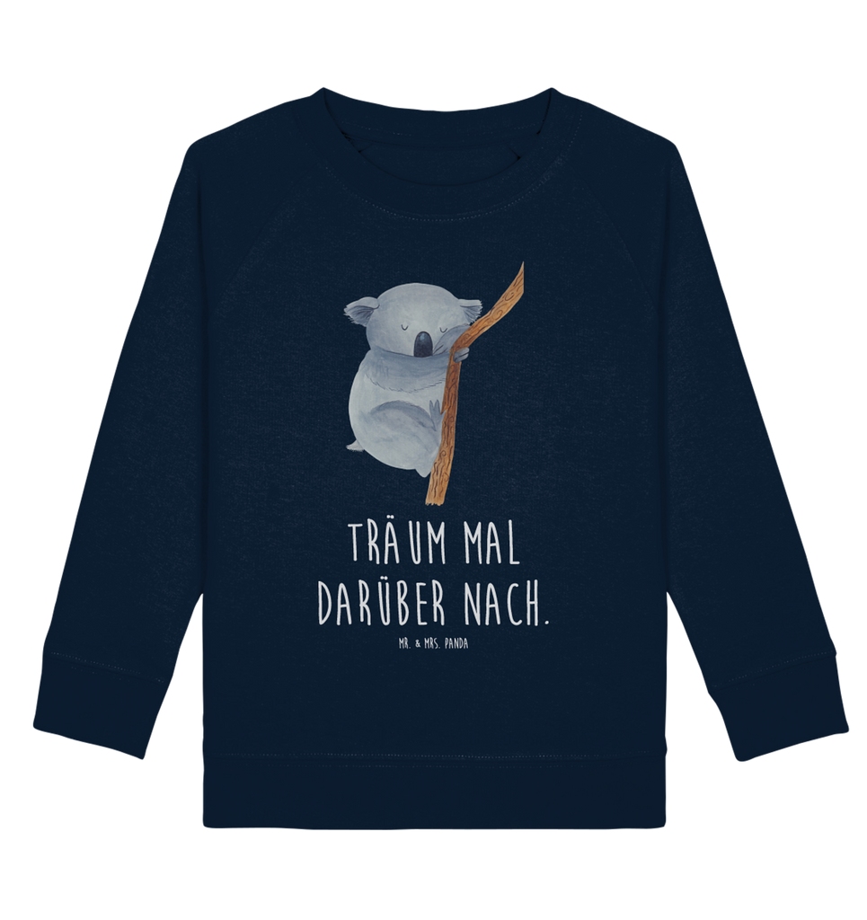 Organic Kinder Pullover Koalabär Kinder Pullover, Kinder Sweatshirt, Jungen, Mädchen, Tiermotive, Gute Laune, lustige Sprüche, Tiere, Koala, träumen, Traum, schlafen, Schlafzimmer, Traumland, Bär, Koalabär