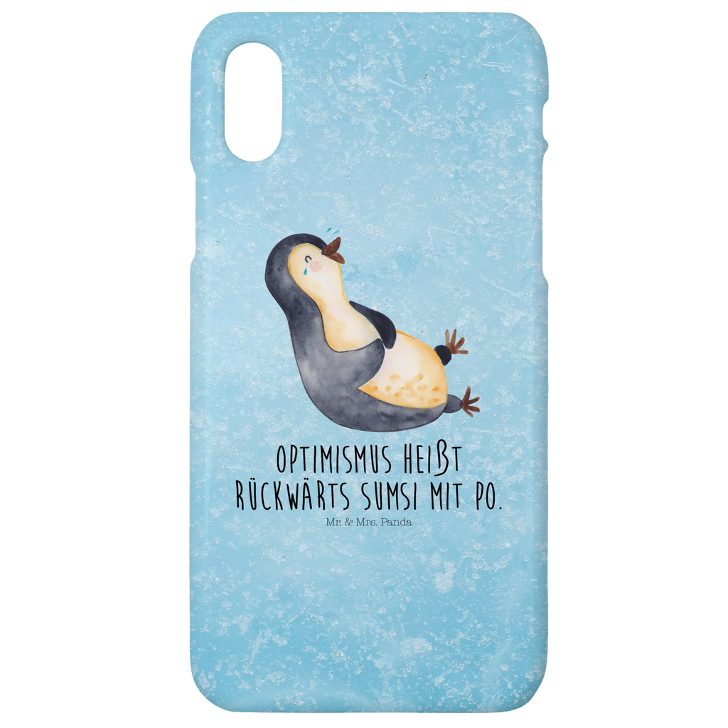 Handyhülle Pinguin Lachen Handyhülle, Handycover, Cover, Handy, Hülle, Iphone 10, Iphone X, Pinguin, Pinguine, lustiger Spruch, Optimismus, Fröhlich, Lachen, Humor, Fröhlichkeit