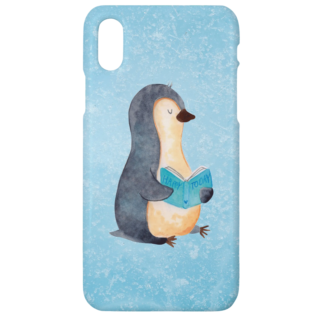 Handyhülle Pinguin Buch Handyhülle, Handycover, Cover, Handy, Hülle, Iphone 10, Iphone X, Pinguin, Pinguine, Buch, Lesen, Bücherwurm, Nichtstun, Faulenzen, Ferien, Urlaub, Freizeit