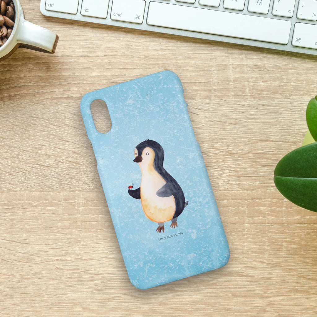 Handyhülle Pinguin Marienkäfer Handyhülle, Handycover, Cover, Handy, Hülle, Iphone 10, Iphone X, Pinguin, Pinguine, Marienkäfer, Liebe, Wunder, Glück, Freude, Lebensfreude