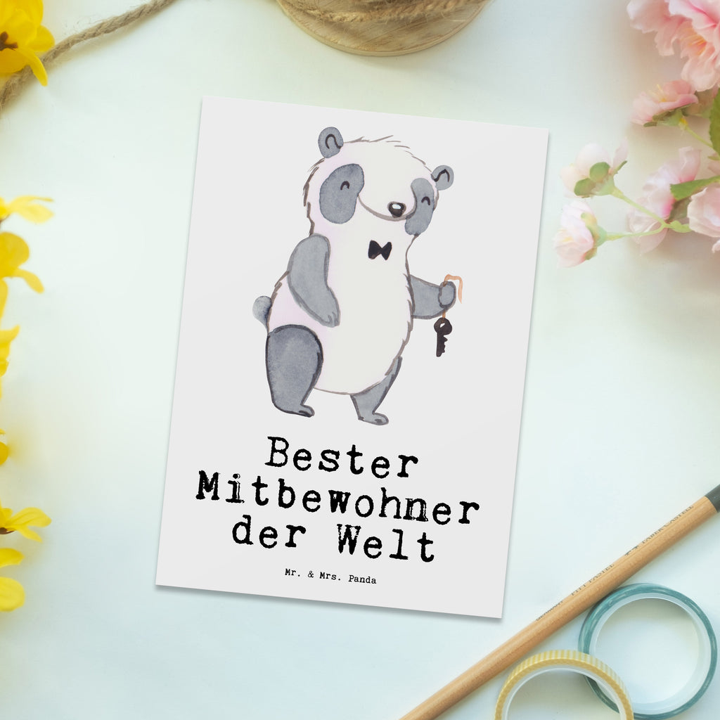 Postkarte Panda Bester Mitbewohner der Welt Postkarte, Karte, Geschenkkarte, Grußkarte, Einladung, Ansichtskarte, Geburtstagskarte, Einladungskarte, Dankeskarte, Ansichtskarten, Einladung Geburtstag, Einladungskarten Geburtstag, für, Dankeschön, Geschenk, Schenken, Geburtstag, Geburtstagsgeschenk, Geschenkidee, Danke, Bedanken, Mitbringsel, Freude machen, Geschenktipp, Mitbewohner, WG, Zimmernachbar, Wohngemeinschaft, WG-Bewohner, Zimmerkollege, Zimmergenosse, Stubenkamerad