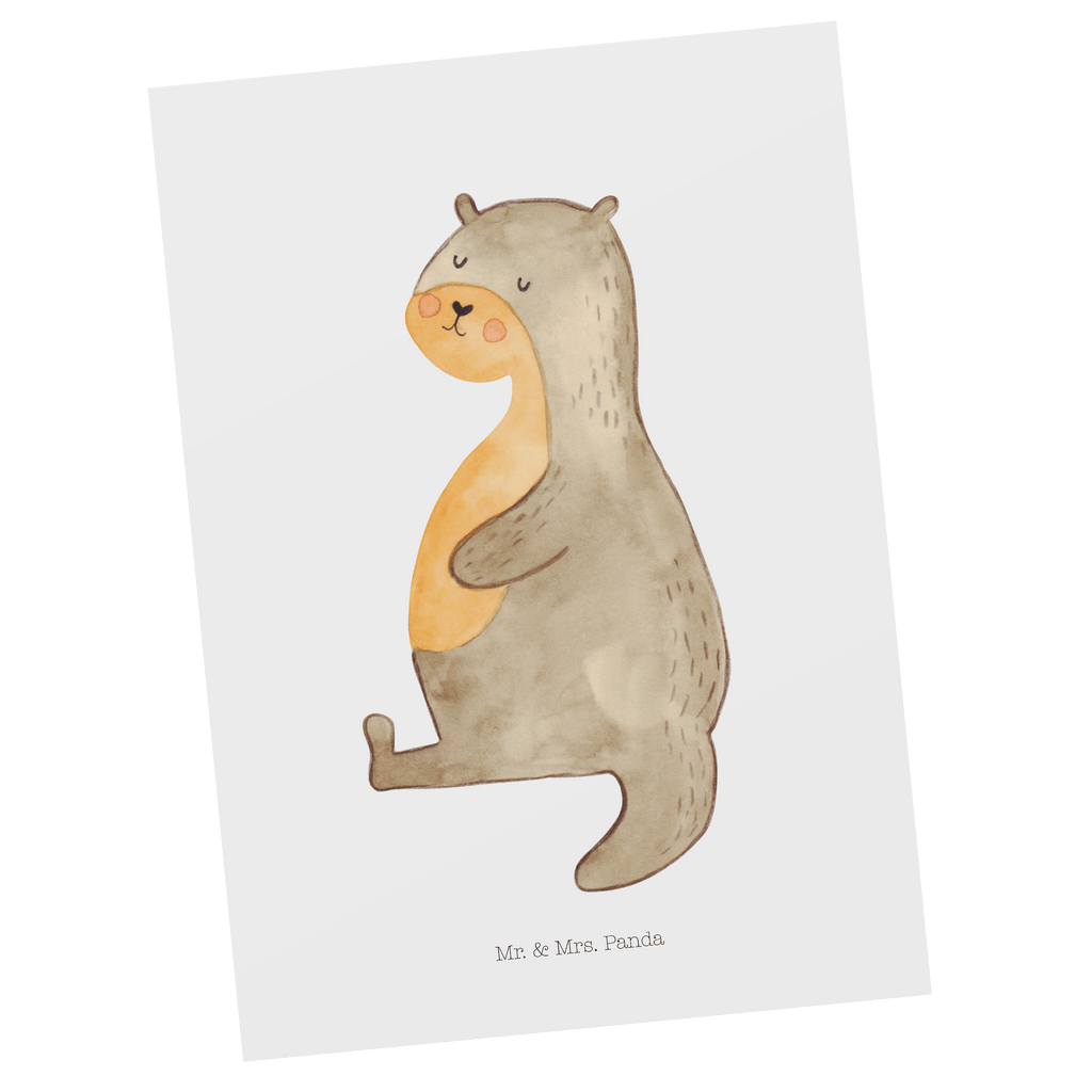 Postkarte Otter Bauch Postkarte, Karte, Geschenkkarte, Grußkarte, Einladung, Ansichtskarte, Geburtstagskarte, Einladungskarte, Dankeskarte, Ansichtskarten, Einladung Geburtstag, Einladungskarten Geburtstag, Otter, Fischotter, Seeotter, Otter Seeotter See Otter