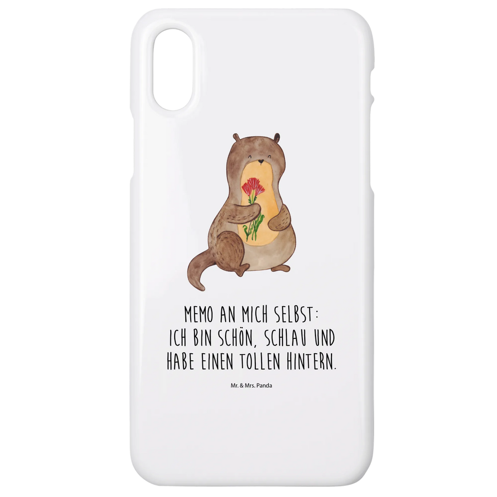 Handyhülle Otter Blumenstrauß Handyhülle, Handycover, Cover, Handy, Hülle, Iphone 10, Iphone X, Otter, Fischotter, Seeotter, Otter Seeotter See Otter