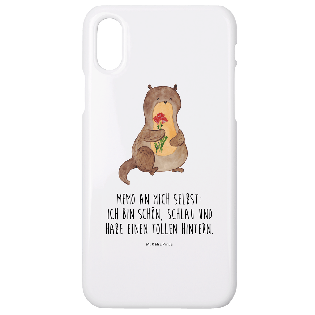 Handyhülle Otter Blumenstrauß Handyhülle, Handycover, Cover, Handy, Hülle, Iphone 10, Iphone X, Otter, Fischotter, Seeotter, Otter Seeotter See Otter