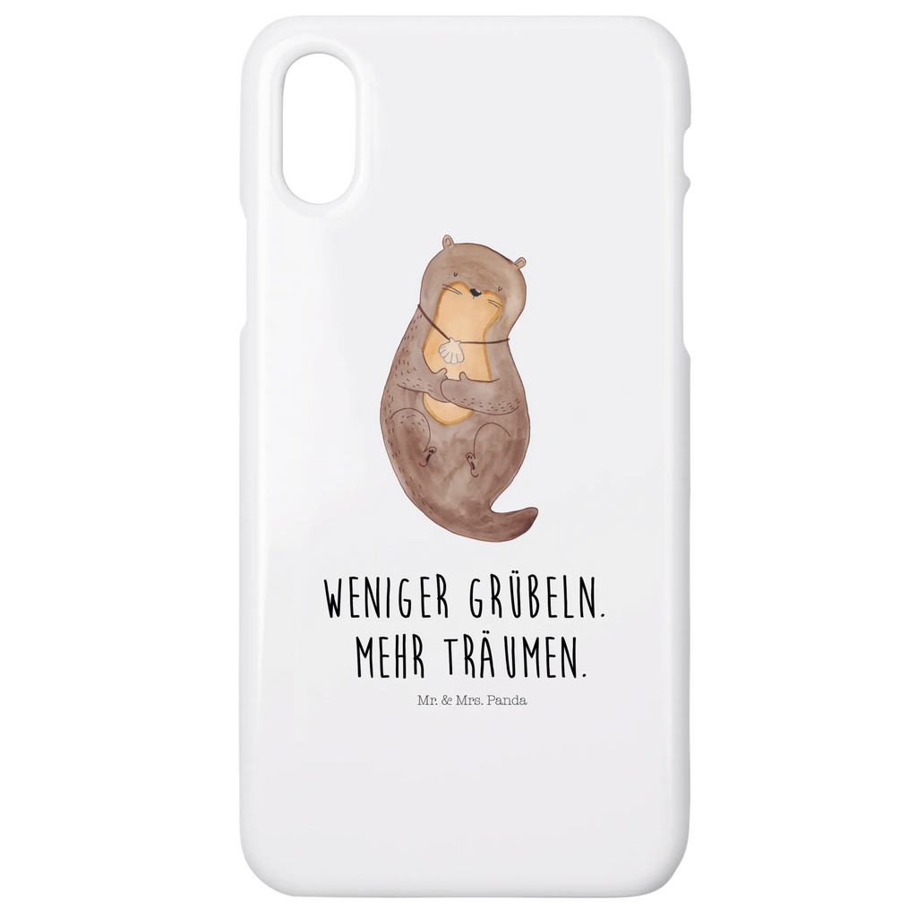 Handyhülle Otter Muschel Handyhülle, Handycover, Cover, Handy, Hülle, Iphone 10, Iphone X, Otter, Fischotter, Seeotter, Otterliebe, grübeln, träumen, Motivation, Tagträumen, Büro