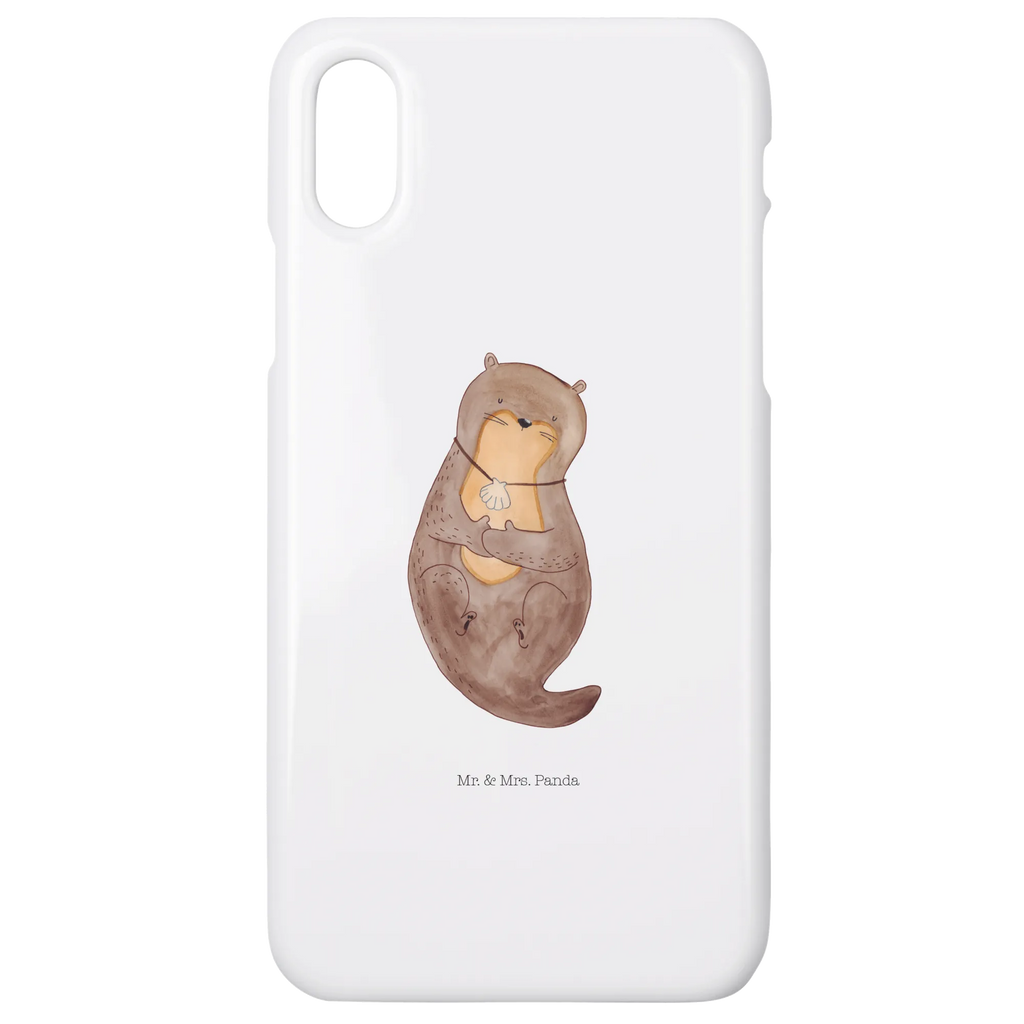 Handyhülle Otter Muschel Handyhülle, Handycover, Cover, Handy, Hülle, Iphone 10, Iphone X, Otter, Fischotter, Seeotter, Otterliebe, grübeln, träumen, Motivation, Tagträumen, Büro