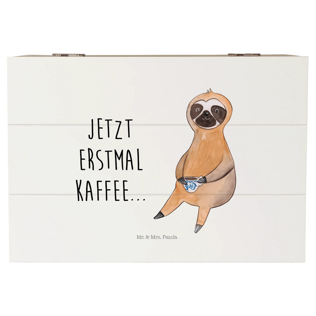 Holzkiste Faultier Kaffee Holzkiste, Kiste, Schatzkiste, Truhe, Schatulle, XXL, Erinnerungsbox, Erinnerungskiste, Dekokiste, Aufbewahrungsbox, Geschenkbox, Geschenkdose, Faultier, Faultier Geschenk, Faultier Deko, Faultiere, faul, Lieblingstier, Kaffee, erster Kaffee, Morgenmuffel, Frühaufsteher, Kaffeetasse, Genießer, Coffee, Kaffeegetränk