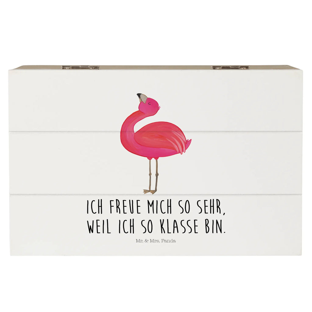 Holzkiste Flamingo Stolz Holzkiste, Kiste, Schatzkiste, Truhe, Schatulle, XXL, Erinnerungsbox, Erinnerungskiste, Dekokiste, Aufbewahrungsbox, Geschenkbox, Geschenkdose, Flamingo, stolz, Freude, Selbstliebe, Selbstakzeptanz, Freundin, beste Freundin, Tochter, Mama, Schwester