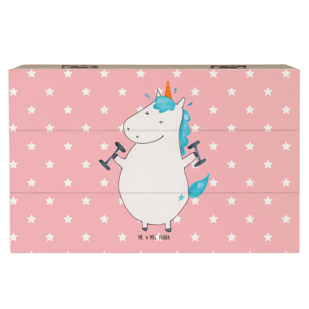 Holzkiste Einhorn Fitness Holzkiste, Kiste, Schatzkiste, Truhe, Schatulle, XXL, Erinnerungsbox, Erinnerungskiste, Dekokiste, Aufbewahrungsbox, Geschenkbox, Geschenkdose, Einhorn, Einhörner, Einhorn Deko, Pegasus, Unicorn, Gym, Fitness, Fitnessstudio, Diät, Abnehmen, Sport, Pumpen, Geräte, Sixpack