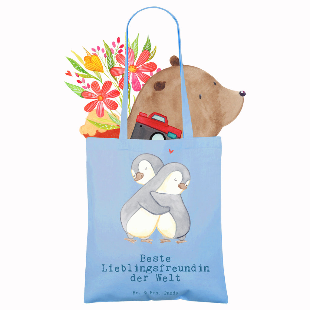 Tragetasche Pinguin Beste Lieblingsfreundin der Welt Beuteltasche, Beutel, Einkaufstasche, Jutebeutel, Stoffbeutel, Tasche, Shopper, Umhängetasche, Strandtasche, Schultertasche, Stofftasche, Tragetasche, Badetasche, Jutetasche, Einkaufstüte, Laptoptasche, für, Dankeschön, Geschenk, Schenken, Geburtstag, Geburtstagsgeschenk, Geschenkidee, Danke, Bedanken, Mitbringsel, Freude machen, Geschenktipp, Lieblingsfreundin, Freundin, Partnerin, Lieblingsmensch, Lieblings Mensch, Liebling, Partner, Bae, beste Freundin, Liebe, Herz, Love