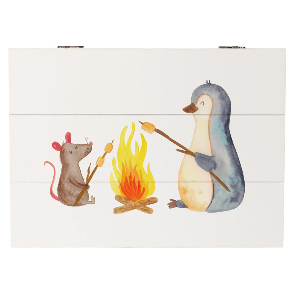 Holzkiste Pinguin Lagerfeuer Holzkiste, Kiste, Schatzkiste, Truhe, Schatulle, XXL, Erinnerungsbox, Erinnerungskiste, Dekokiste, Aufbewahrungsbox, Geschenkbox, Geschenkdose, Pinguin, Maus, Pinguine, Lagerfeuer, Leben, Arbeit, Job, Motivation, Büro, Büroalltag, Lebensspruch, Lebensmotivation, Neustart, Liebe, grillen, Feuer, Marshmallows