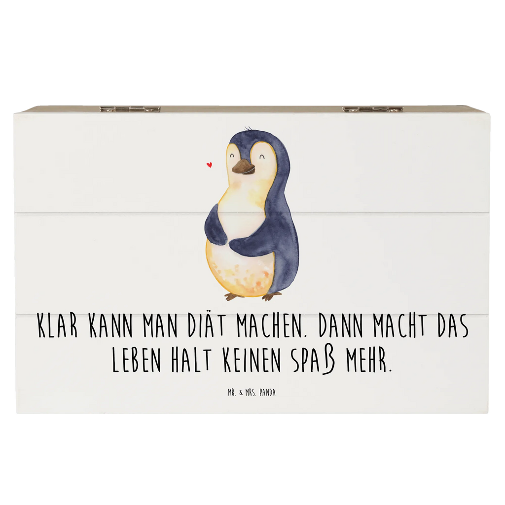 Holzkiste Pinguin Diät Holzkiste, Kiste, Schatzkiste, Truhe, Schatulle, XXL, Erinnerungsbox, Erinnerungskiste, Dekokiste, Aufbewahrungsbox, Geschenkbox, Geschenkdose, Pinguin, Pinguine, Diät, Abnehmen, Abspecken, Gewicht, Motivation, Selbstliebe, Körperliebe, Selbstrespekt