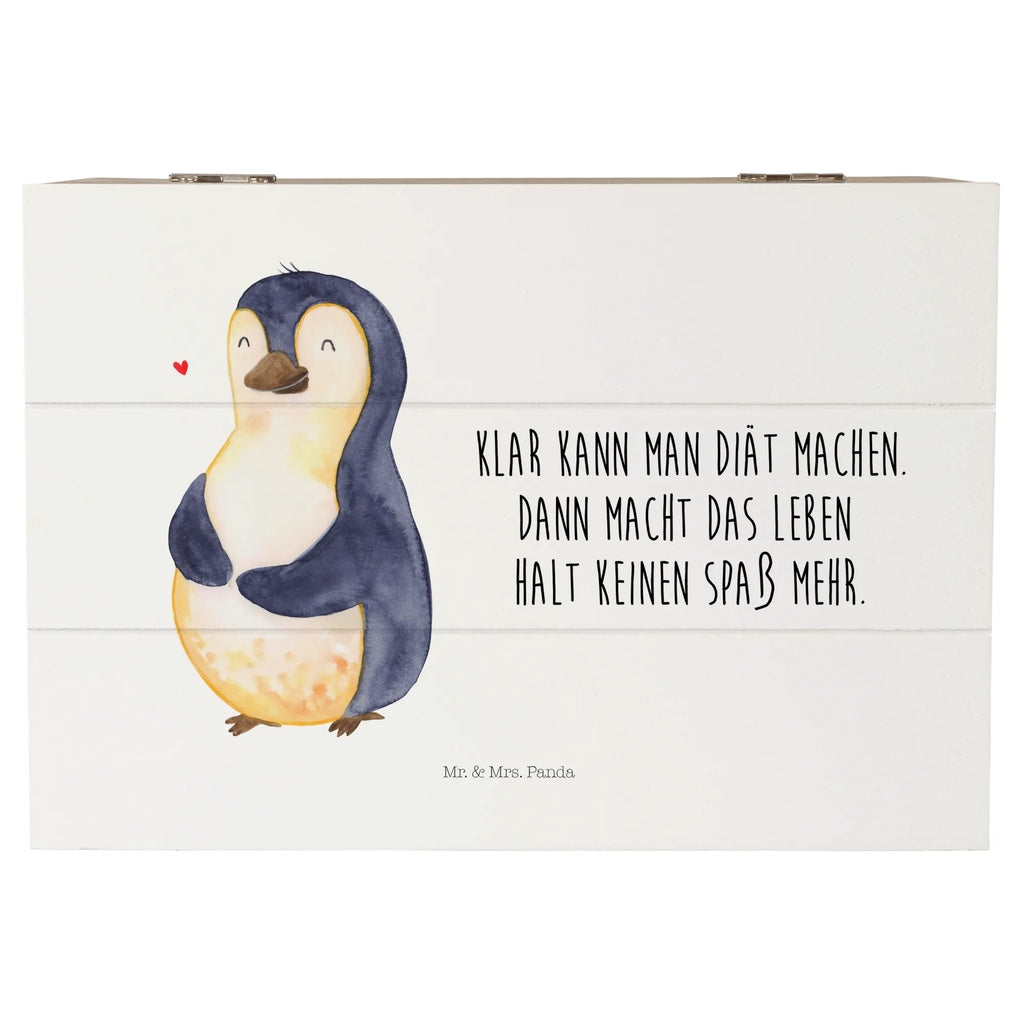 Holzkiste Pinguin Diät Holzkiste, Kiste, Schatzkiste, Truhe, Schatulle, XXL, Erinnerungsbox, Erinnerungskiste, Dekokiste, Aufbewahrungsbox, Geschenkbox, Geschenkdose, Pinguin, Pinguine, Diät, Abnehmen, Abspecken, Gewicht, Motivation, Selbstliebe, Körperliebe, Selbstrespekt