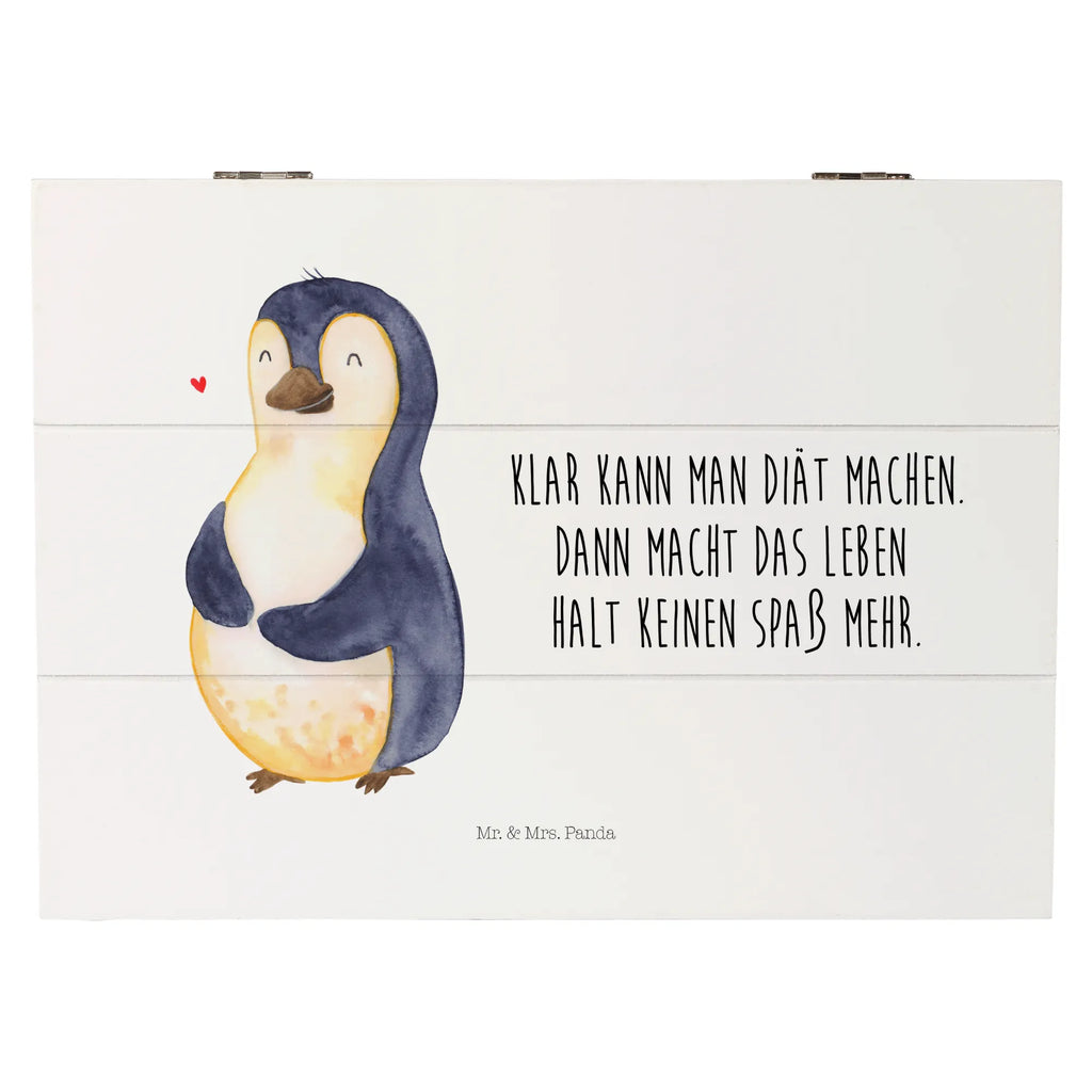 Holzkiste Pinguin Diät Holzkiste, Kiste, Schatzkiste, Truhe, Schatulle, XXL, Erinnerungsbox, Erinnerungskiste, Dekokiste, Aufbewahrungsbox, Geschenkbox, Geschenkdose, Pinguin, Pinguine, Diät, Abnehmen, Abspecken, Gewicht, Motivation, Selbstliebe, Körperliebe, Selbstrespekt