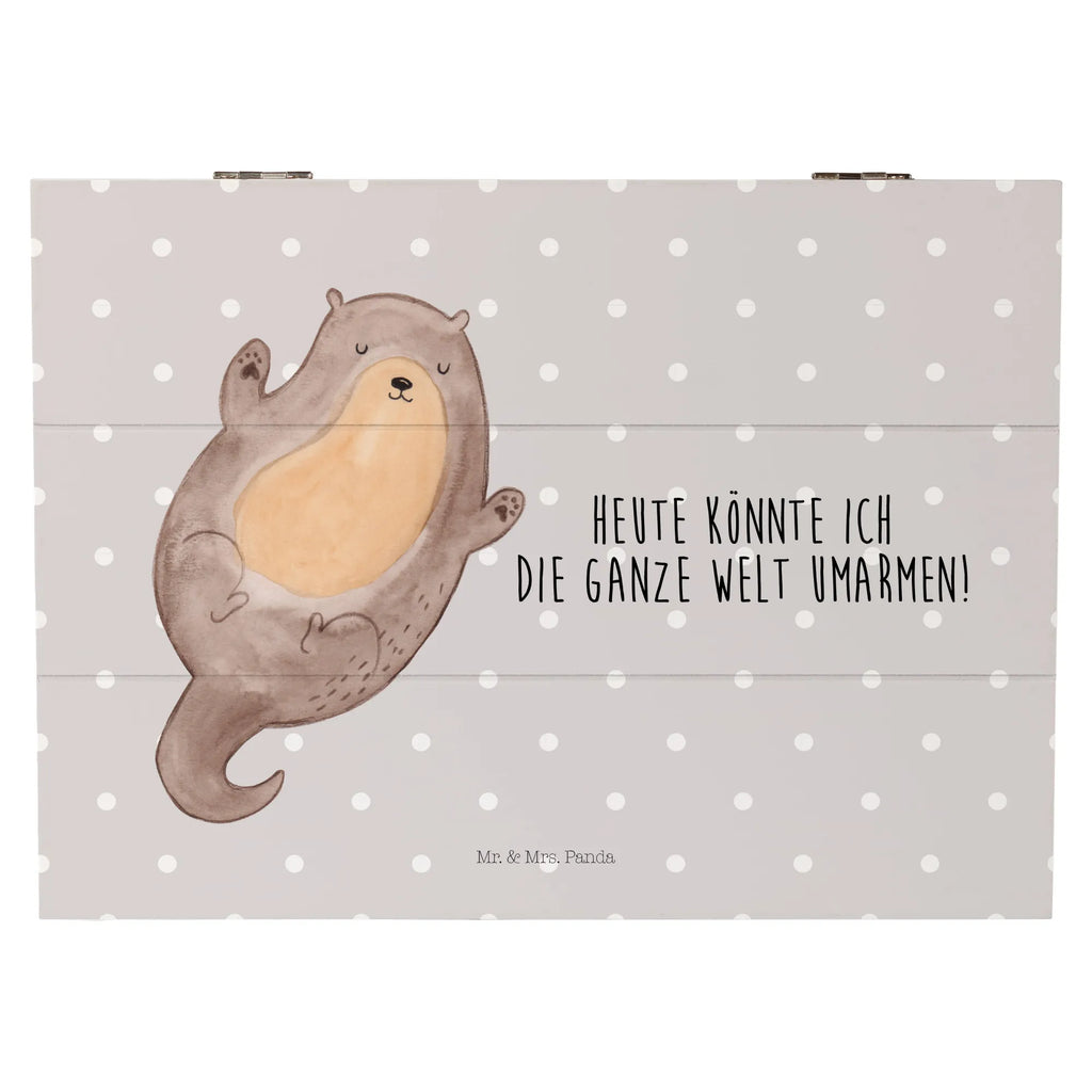 Holzkiste Otter Umarmen Holzkiste, Kiste, Schatzkiste, Truhe, Schatulle, XXL, Erinnerungsbox, Erinnerungskiste, Dekokiste, Aufbewahrungsbox, Geschenkbox, Geschenkdose, Otter, Fischotter, Seeotter, Otter Seeotter See Otter