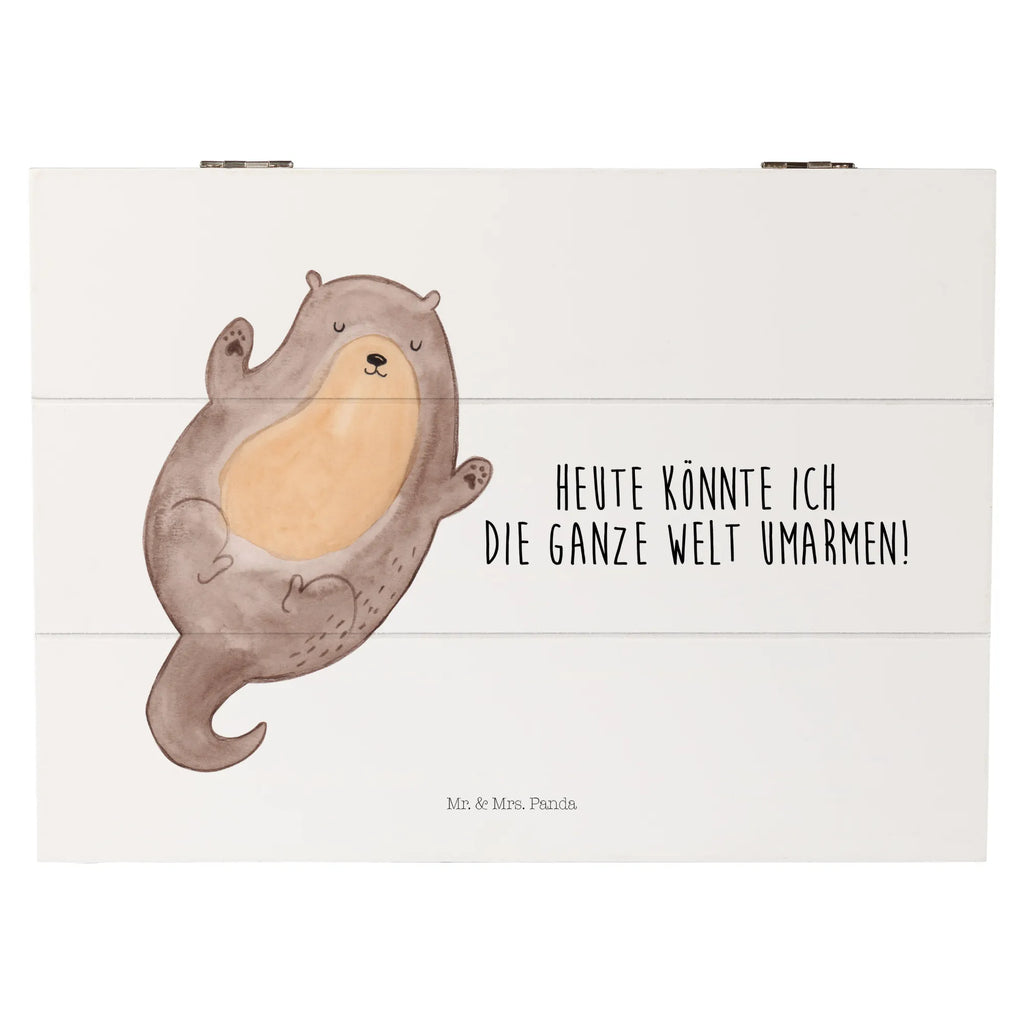 Holzkiste Otter Umarmen Holzkiste, Kiste, Schatzkiste, Truhe, Schatulle, XXL, Erinnerungsbox, Erinnerungskiste, Dekokiste, Aufbewahrungsbox, Geschenkbox, Geschenkdose, Otter, Fischotter, Seeotter, Otter Seeotter See Otter