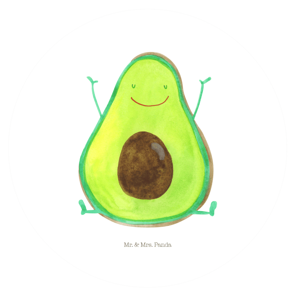 Rund Aufkleber Avocado Glücklich Sticker, Aufkleber, Etikett, Avocado, Veggie, Vegan, Gesund, Chaos