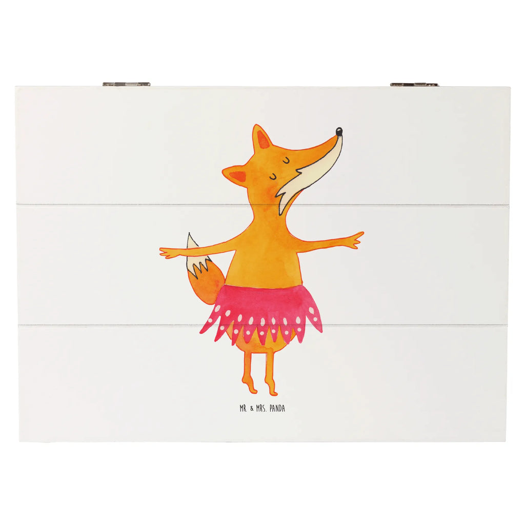 Holzkiste Fuchs Ballerina Holzkiste, Kiste, Schatzkiste, Truhe, Schatulle, XXL, Erinnerungsbox, Erinnerungskiste, Dekokiste, Aufbewahrungsbox, Geschenkbox, Geschenkdose, Fuchs, Fuchs Spruch, Füchse, Füchsin, Ballerina, Ballett, Tänzerin, Tanzen, Party, Einladung, Geburtstag