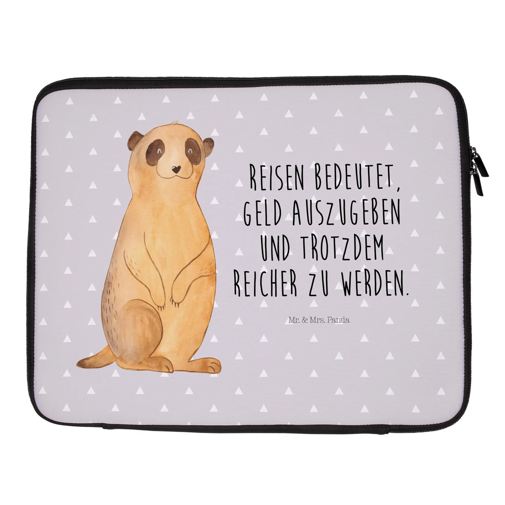 Notebook Tasche Erdmännchen Notebook Tasche, Laptop, Computertasche, Tasche, Notebook-Tasche, Notebook-Reisehülle, Notebook Schutz, Afrika, Wildtiere, Erdmännchen, Reisen, Spruch, Weltreise, Afrikareise, Roadtrip, Traveling