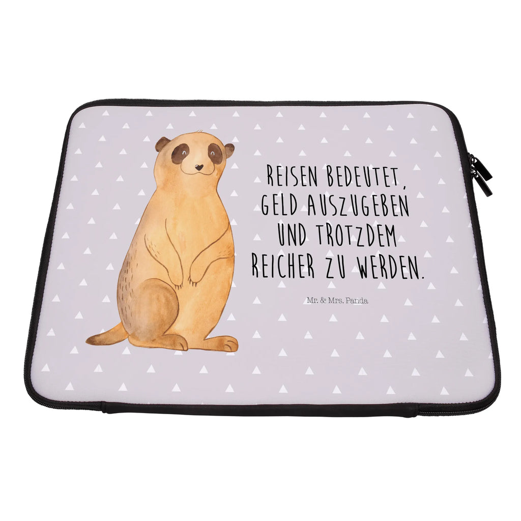 Notebook Tasche Erdmännchen Notebook Tasche, Laptop, Computertasche, Tasche, Notebook-Tasche, Notebook-Reisehülle, Notebook Schutz, Afrika, Wildtiere, Erdmännchen, Reisen, Spruch, Weltreise, Afrikareise, Roadtrip, Traveling