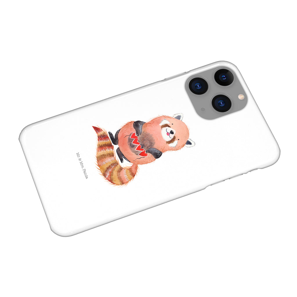 Handyhülle Roter Panda Handyhülle, Handycover, Cover, Handy, Hülle, Iphone 10, Iphone X, Tiermotive, Gute Laune, lustige Sprüche, Tiere, Panda, Liebe, Rot, Herz, Liebling, Lieblingsmensch