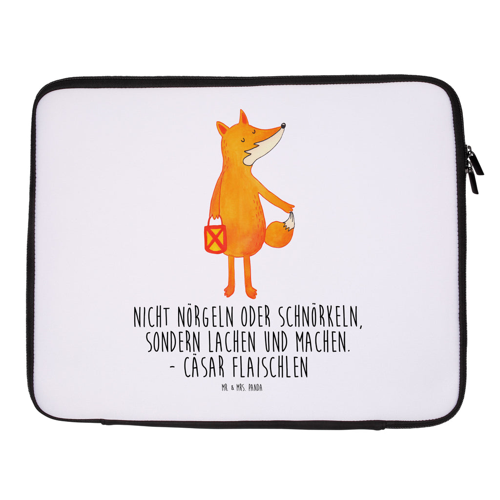 Notebook Tasche Fuchs Laterne Notebook Tasche, Laptop, Computertasche, Tasche, Notebook-Tasche, Notebook-Reisehülle, Notebook Schutz, Fuchs, Füchse, Spruch trösten, Liebeskummer Spruch, Laterne, Sankt Martin, Laternenumzug, Aufmuntern, Cäsar Otto Hugo Flaischlen