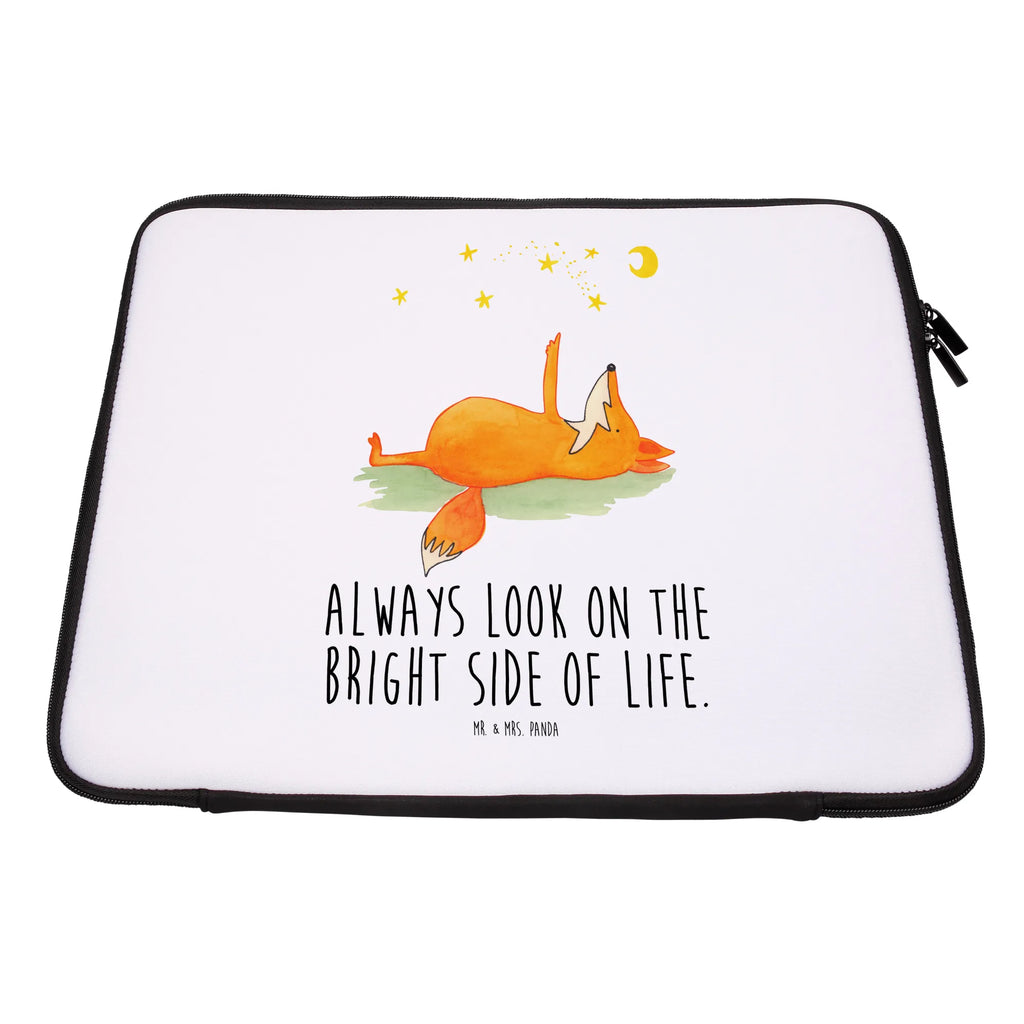 Notebook Tasche Fuchs Sterne Notebook Tasche, Laptop, Computertasche, Tasche, Notebook-Tasche, Notebook-Reisehülle, Notebook Schutz, Fuchs, Füchse, tröstende Worte, Spruch positiv, Spruch schön, Romantik, Always Look on the Bright Side of Life