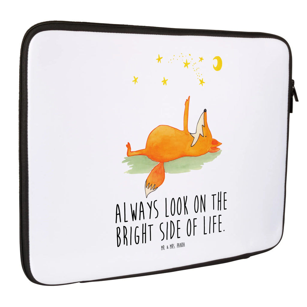 Notebook Tasche Fuchs Sterne Notebook Tasche, Laptop, Computertasche, Tasche, Notebook-Tasche, Notebook-Reisehülle, Notebook Schutz, Fuchs, Füchse, tröstende Worte, Spruch positiv, Spruch schön, Romantik, Always Look on the Bright Side of Life