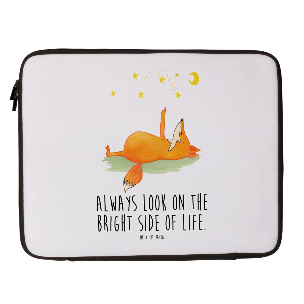 Notebook Tasche Fuchs Sterne Notebook Tasche, Laptop, Computertasche, Tasche, Notebook-Tasche, Notebook-Reisehülle, Notebook Schutz, Fuchs, Füchse, tröstende Worte, Spruch positiv, Spruch schön, Romantik, Always Look on the Bright Side of Life