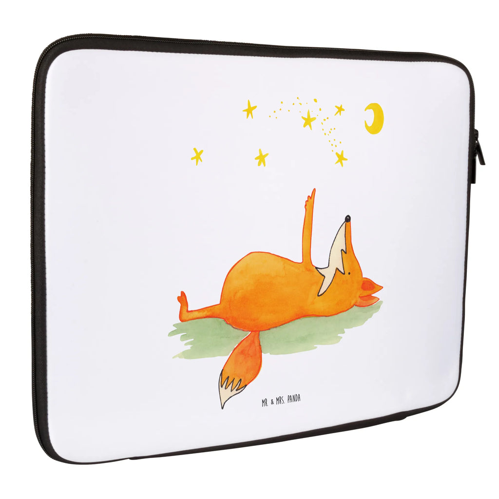 Notebook Tasche Fuchs Sterne Notebook Tasche, Laptop, Computertasche, Tasche, Notebook-Tasche, Notebook-Reisehülle, Notebook Schutz, Fuchs, Füchse, tröstende Worte, Spruch positiv, Spruch schön, Romantik, Always Look on the Bright Side of Life