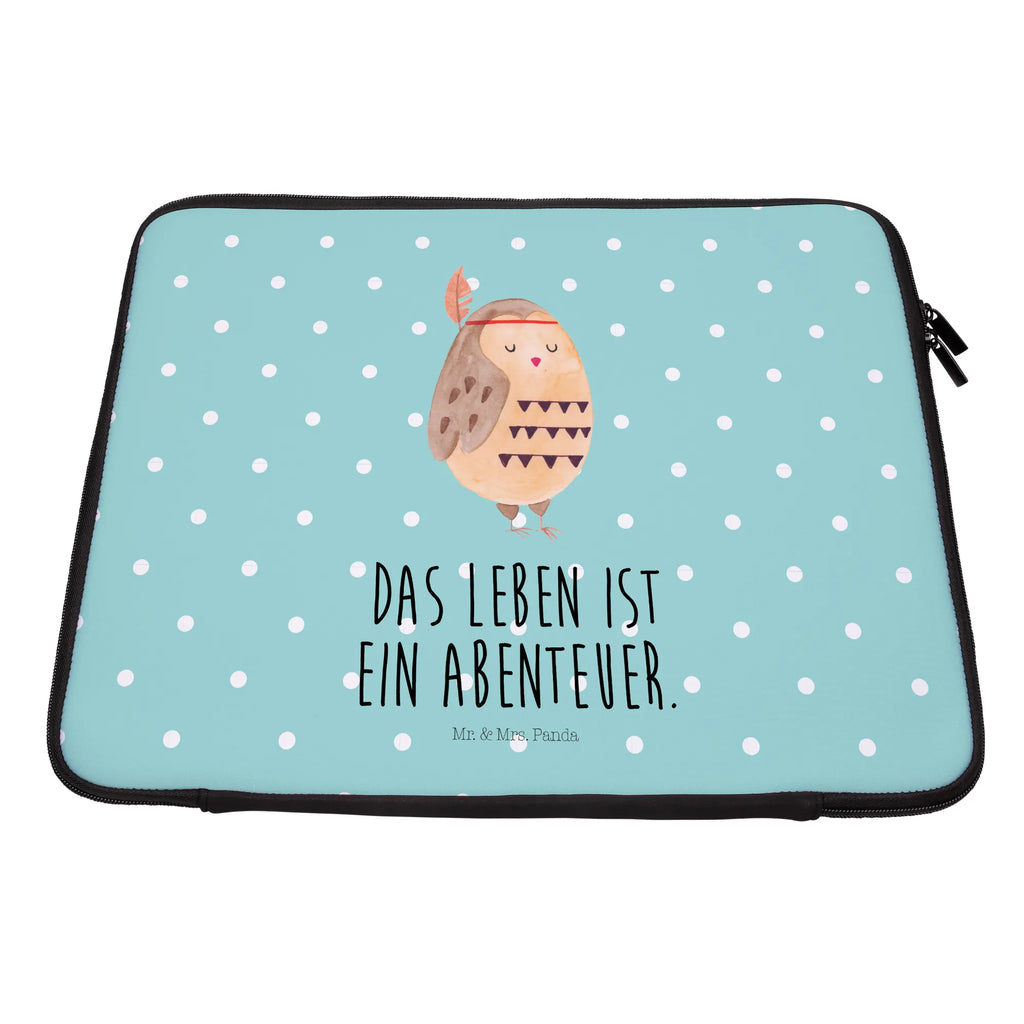 Notebook Tasche Eule Federschmuck Notebook Tasche, Laptop, Computertasche, Tasche, Notebook-Tasche, Notebook-Reisehülle, Notebook Schutz, Eule, Eule Deko, Owl, Das Leben ist ein Abenteuer, Reisespruch, Federschmuck, Dekoration