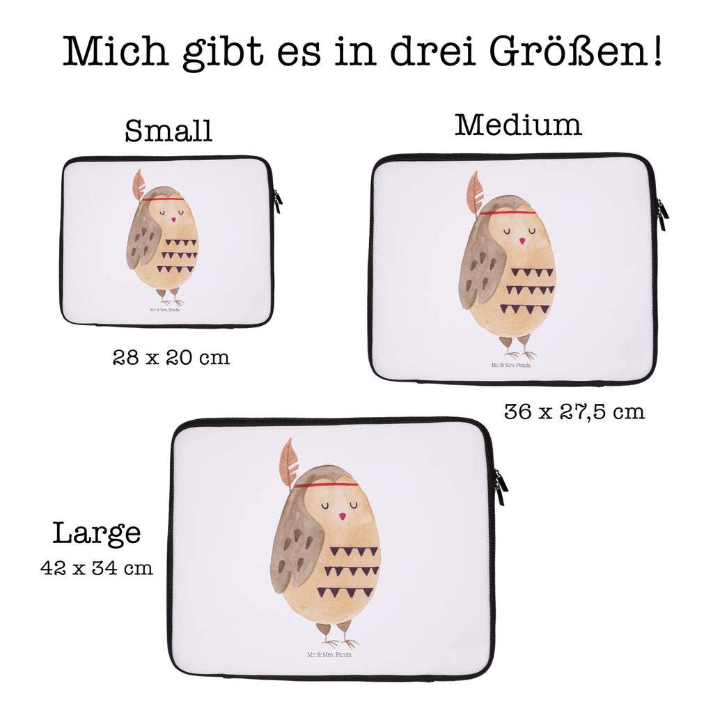 Notebook Tasche Eule Federschmuck Notebook Tasche, Laptop, Computertasche, Tasche, Notebook-Tasche, Notebook-Reisehülle, Notebook Schutz, Eule, Eule Deko, Owl, Das Leben ist ein Abenteuer, Reisespruch, Federschmuck, Dekoration