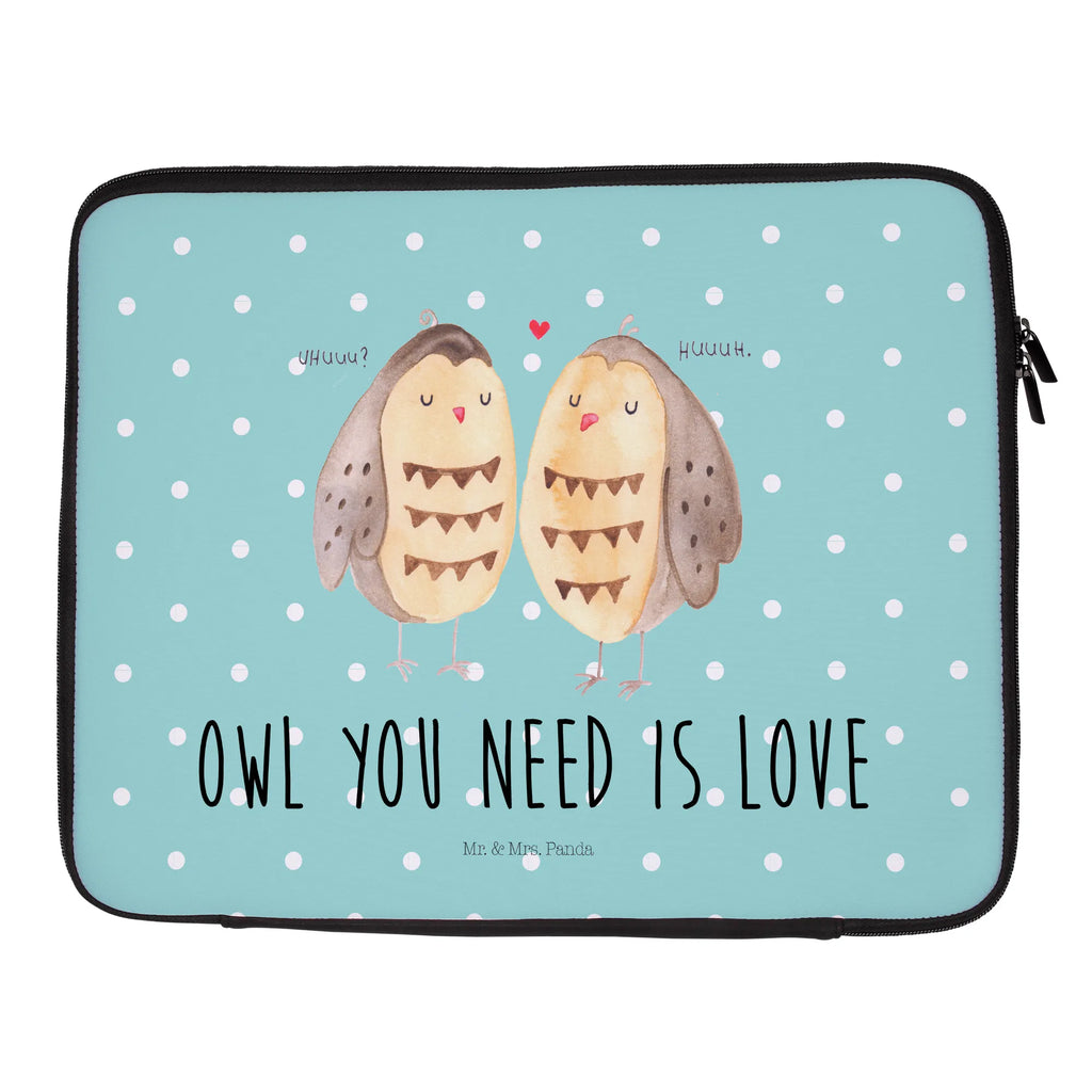 Notebook Tasche Eulen Liebe Notebook Tasche, Laptop, Computertasche, Tasche, Notebook-Tasche, Notebook-Reisehülle, Notebook Schutz, Eule, Eule Deko, Liebe, Hochzeit Spruch, Owl, All you need is love, Liebe Spruch, Freundin Geschenk, Freund, Wortspiel lustig