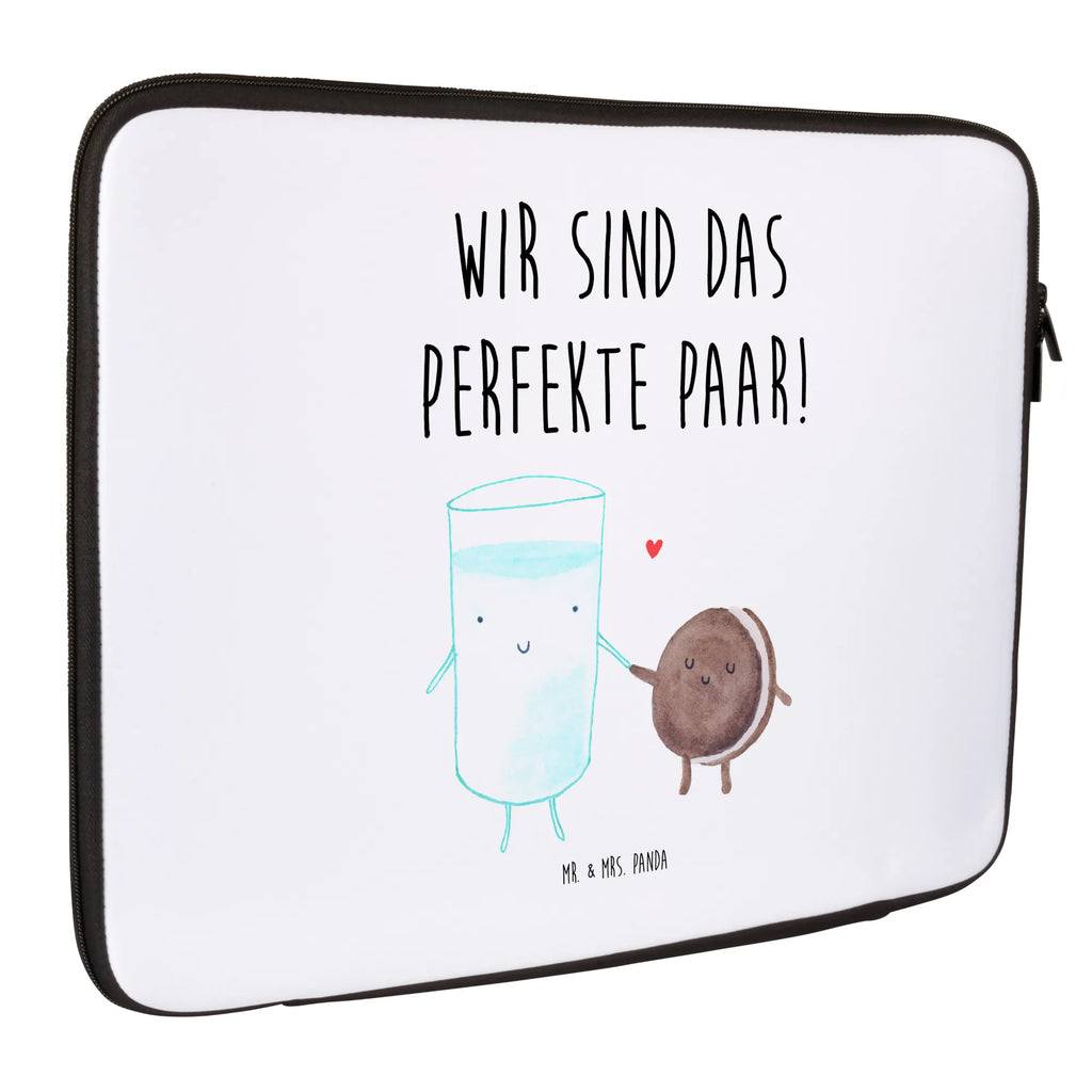 Notebook Tasche Milch Keks Notebook Tasche, Laptop, Computertasche, Tasche, Notebook-Tasche, Notebook-Reisehülle, Notebook Schutz, Tiermotive, Gute Laune, lustige Sprüche, Tiere, Milk, Cookie, Milch, Keks, Kekse, Kaffee, Einladung Frühstück, Motiv süß, romantisch, perfektes Paar