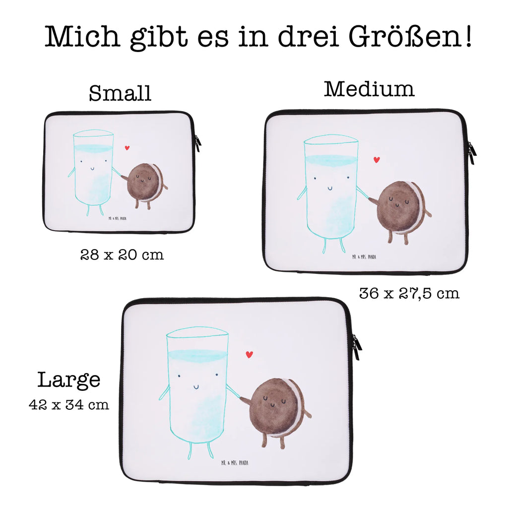 Notebook Tasche Milch Keks Notebook Tasche, Laptop, Computertasche, Tasche, Notebook-Tasche, Notebook-Reisehülle, Notebook Schutz, Tiermotive, Gute Laune, lustige Sprüche, Tiere, Milk, Cookie, Milch, Keks, Kekse, Kaffee, Einladung Frühstück, Motiv süß, romantisch, perfektes Paar