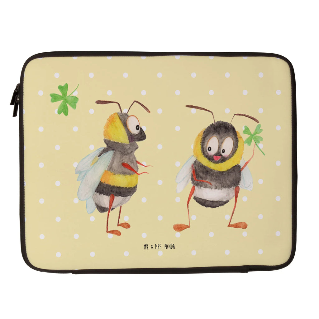 Notebook Tasche Hummeln Kleeblatt Notebook Tasche, Laptop, Computertasche, Tasche, Notebook-Tasche, Notebook-Reisehülle, Notebook Schutz, Tiermotive, Gute Laune, lustige Sprüche, Tiere, Hummel, Biene, Spruch positiv, Biene Deko, Spruch schön, glücklich sein, glücklich werden, Spruch fröhlich