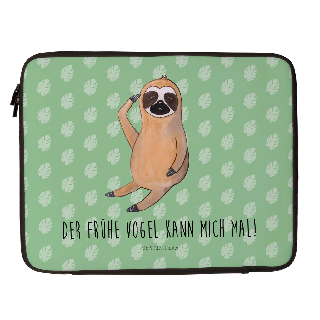 Notebook Tasche Faultier Vogel Notebook Tasche, Laptop, Computertasche, Tasche, Notebook-Tasche, Notebook-Reisehülle, Notebook Schutz, Faultier, Faultier Geschenk, Faultier Deko, Faultiere, faul, Lieblingstier, Spinner, früher Vogel, der frühe Vogel, Frühaufsteher, Morgenmuffel, Vogel, Faultierwelt