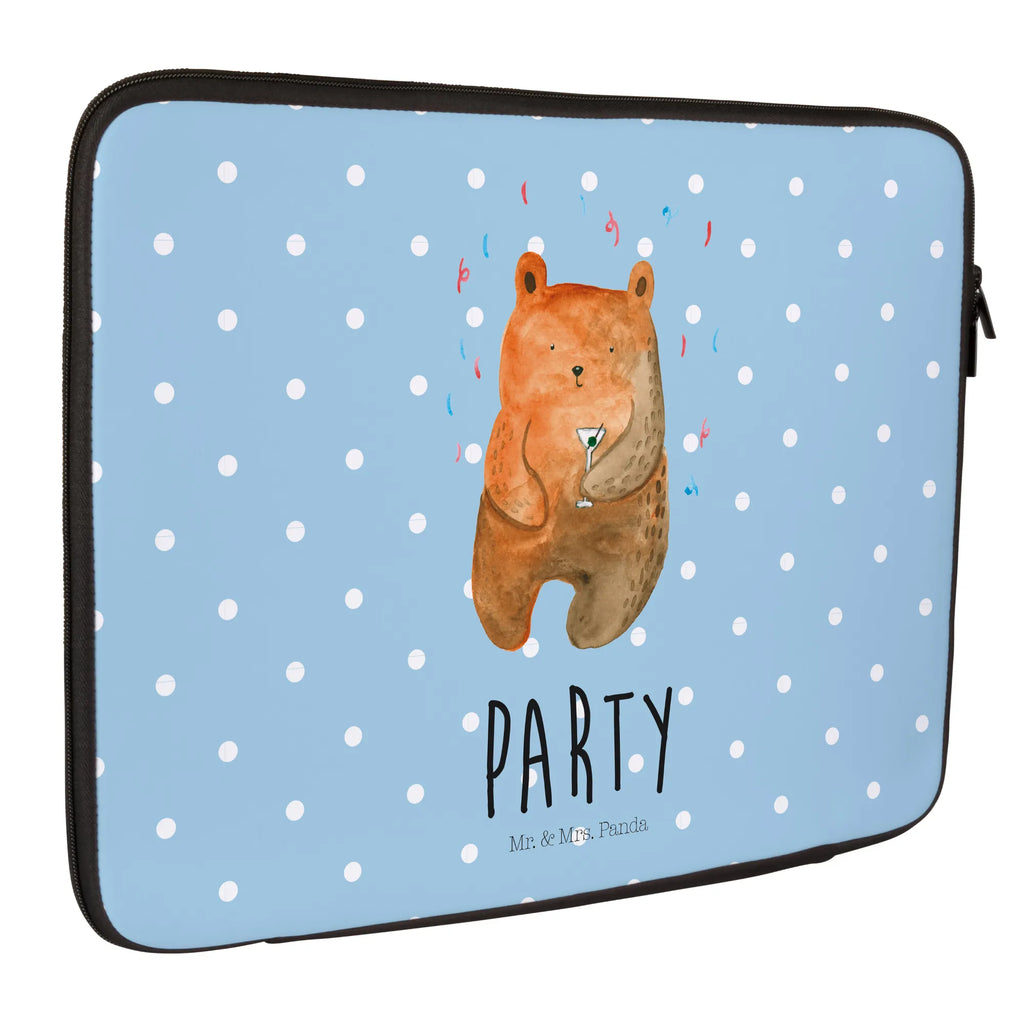 Notebook Tasche Bär Party Notebook Tasche, Laptop, Computertasche, Tasche, Notebook-Tasche, Notebook-Reisehülle, Notebook Schutz, Bär, Teddy, Teddybär, Geburtstag, Geburtstagsgeschenk, Geschenk, Party, Feiern, Abfeiern, Mitbringsel, Gute Laune, Lustig