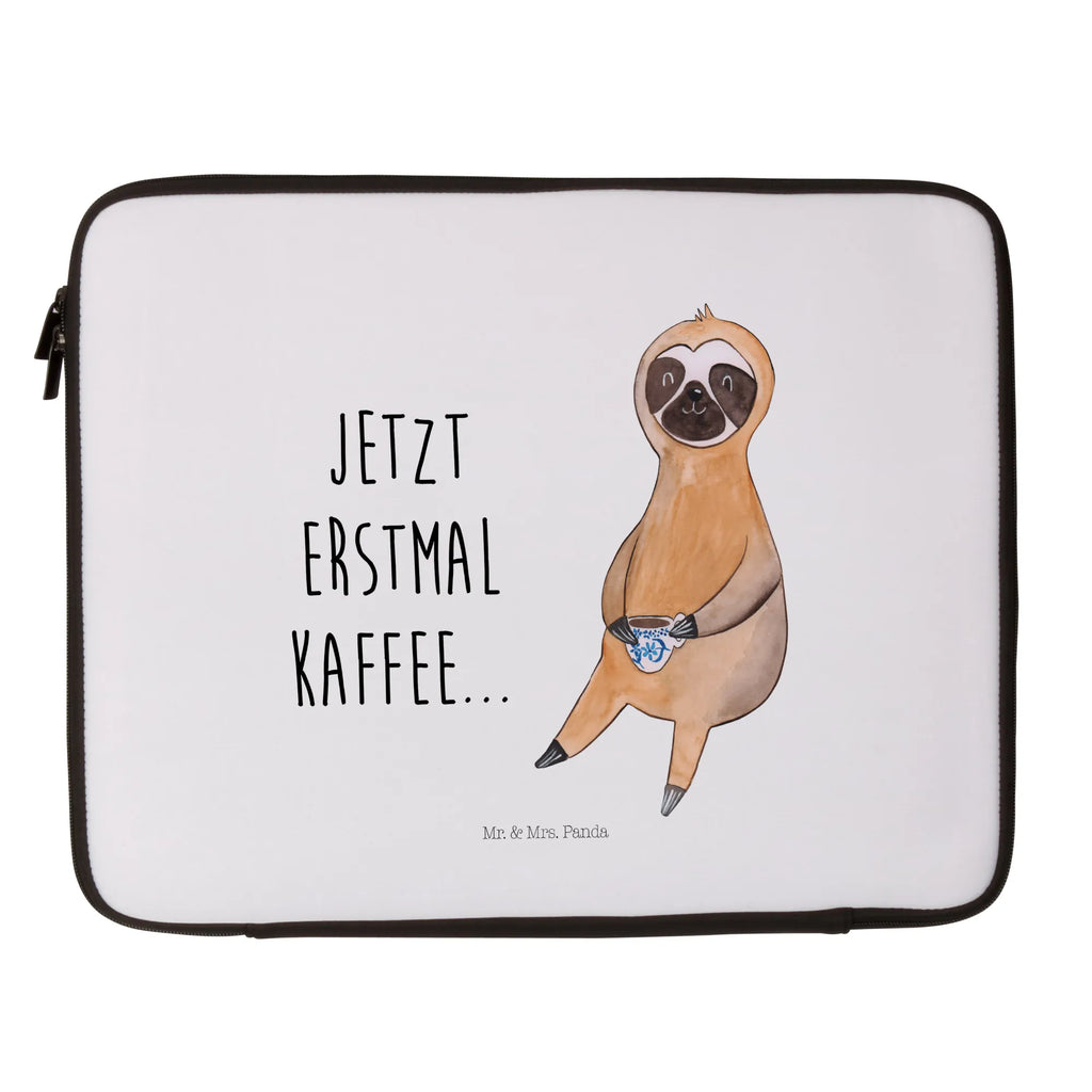 Notebook Tasche Faultier Kaffee Notebook Tasche, Laptop, Computertasche, Tasche, Notebook-Tasche, Notebook-Reisehülle, Notebook Schutz, Faultier, Faultier Geschenk, Faultier Deko, Faultiere, faul, Lieblingstier, Kaffee, erster Kaffee, Morgenmuffel, Frühaufsteher, Kaffeetasse, Genießer, Coffee, Kaffeegetränk