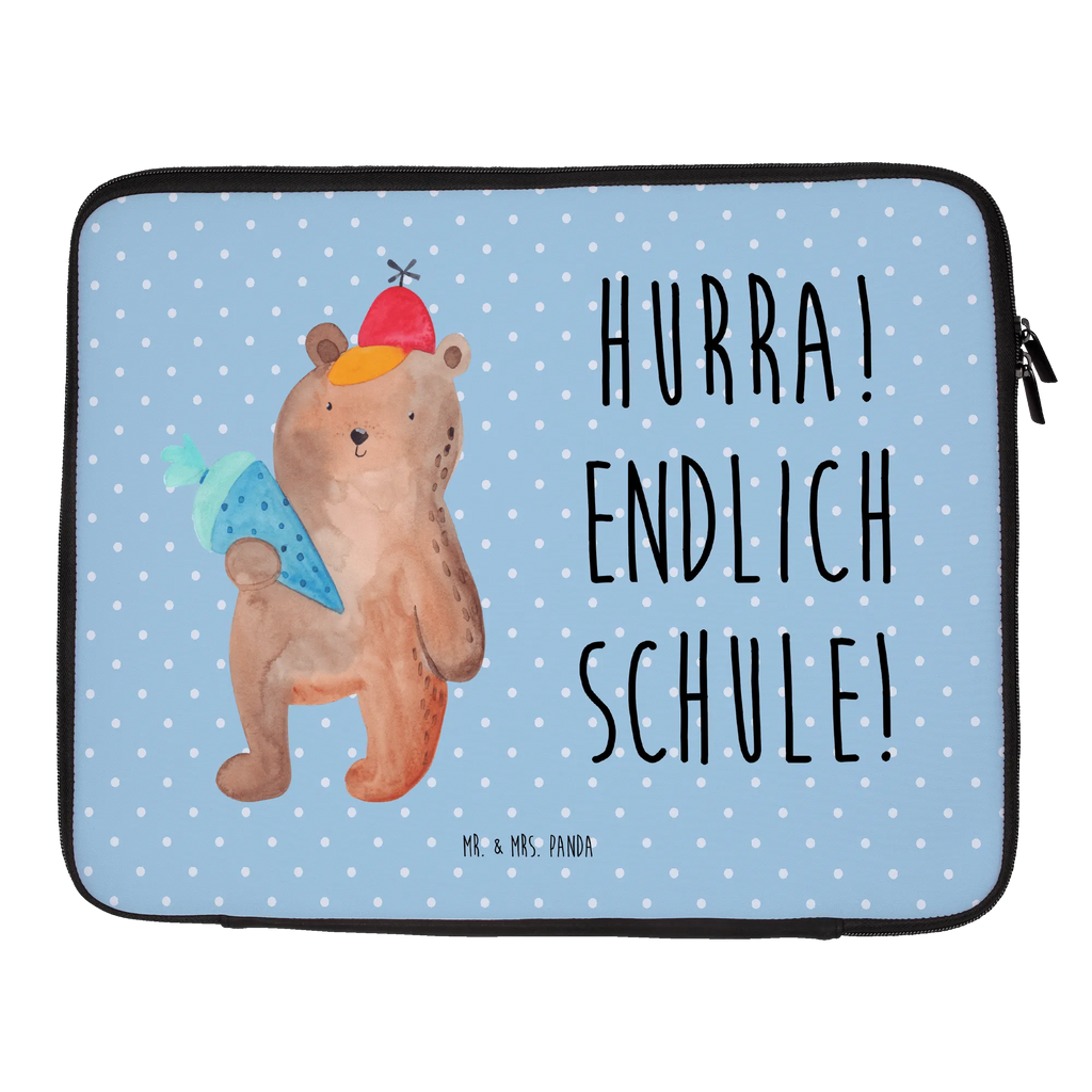 Notebook Tasche Bär Schultüte Notebook Tasche, Laptop, Computertasche, Tasche, Notebook-Tasche, Notebook-Reisehülle, Notebook Schutz, Bär, Teddy, Teddybär, Bär Motiv, Schultüte, Erster Schultag Geschenk, Einschulung Geschenk, Schule Geschenk, Grundschule, Schulanfang, Schulbeginn