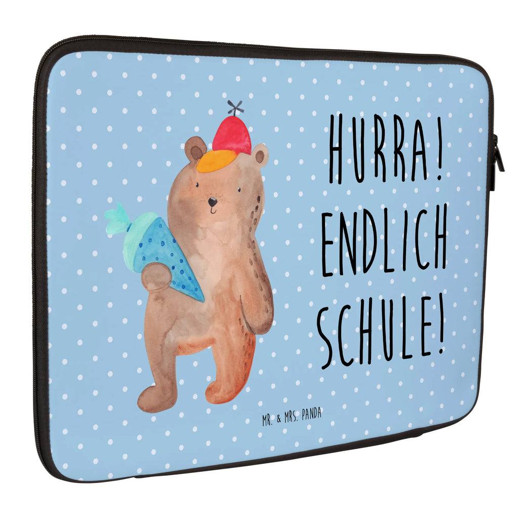 Notebook Tasche Bär Schultüte Notebook Tasche, Laptop, Computertasche, Tasche, Notebook-Tasche, Notebook-Reisehülle, Notebook Schutz, Bär, Teddy, Teddybär, Bär Motiv, Schultüte, Erster Schultag Geschenk, Einschulung Geschenk, Schule Geschenk, Grundschule, Schulanfang, Schulbeginn