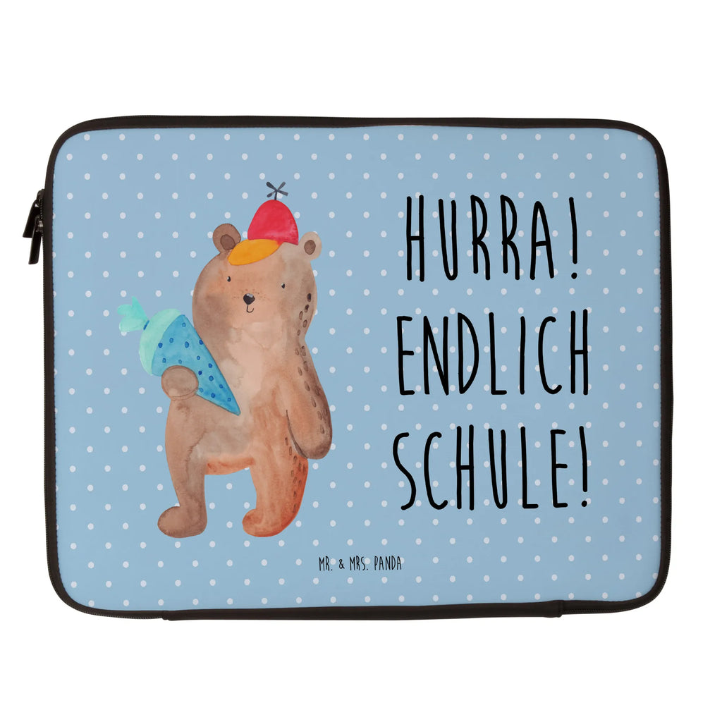 Notebook Tasche Bär Schultüte Notebook Tasche, Laptop, Computertasche, Tasche, Notebook-Tasche, Notebook-Reisehülle, Notebook Schutz, Bär, Teddy, Teddybär, Bär Motiv, Schultüte, Erster Schultag Geschenk, Einschulung Geschenk, Schule Geschenk, Grundschule, Schulanfang, Schulbeginn