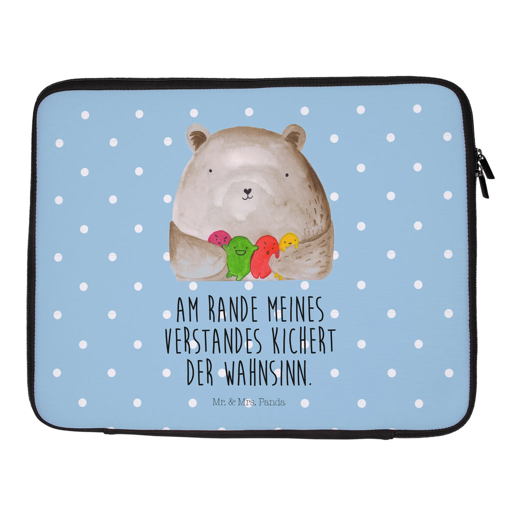 Notebook Tasche Bär Gefühl Notebook Tasche, Laptop, Computertasche, Tasche, Notebook-Tasche, Notebook-Reisehülle, Notebook Schutz, Bär, Teddy, Teddybär, Wahnsinn, Verrückt, Durchgedreht