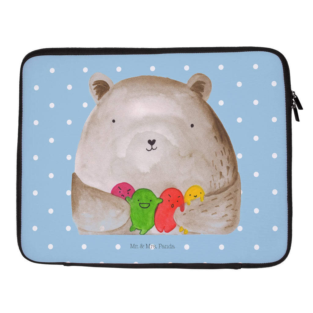 Notebook Tasche Bär Gefühl Notebook Tasche, Laptop, Computertasche, Tasche, Notebook-Tasche, Notebook-Reisehülle, Notebook Schutz, Bär, Teddy, Teddybär, Wahnsinn, Verrückt, Durchgedreht